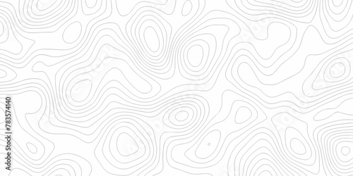 Vector geography landscape Topo contour map on white background  Topographic contour lines. Seamless pattern with lines Topographic map. Geographic mountain relief diagram line wave carve pattern.