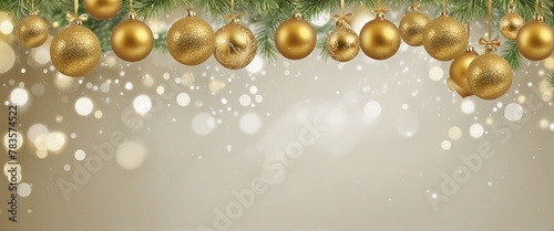 Christmas celebration decoration holiday banner template greeting card in bright colours 