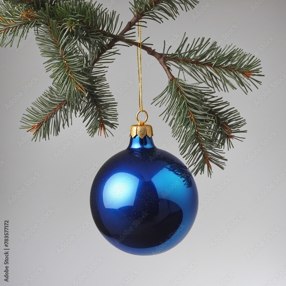 Blue christmas ball in Bright Colours 