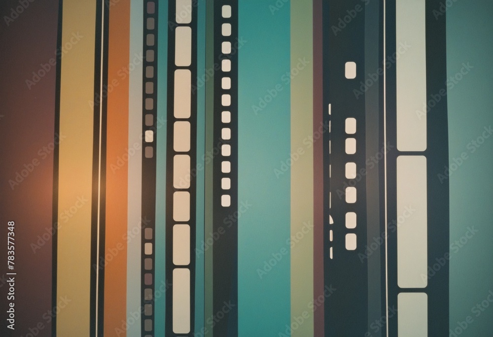 retro color film strip background and texture in Bright Colours 