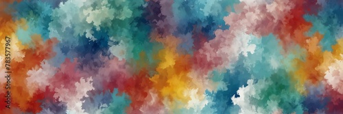 colorful and white abstract background with cloudy swirls pattern from Generative AI