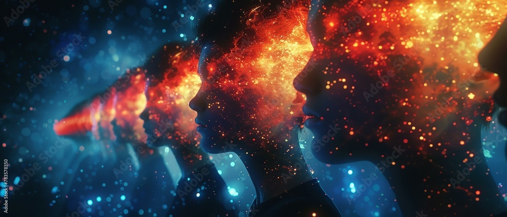 Social network's embrace, a cascade of digital emotions Social network's embrace, a cascade of digital emotions