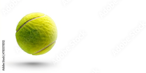tennis ball floating in the air on white background,, copy space for text, sport concept,  © XC Stock