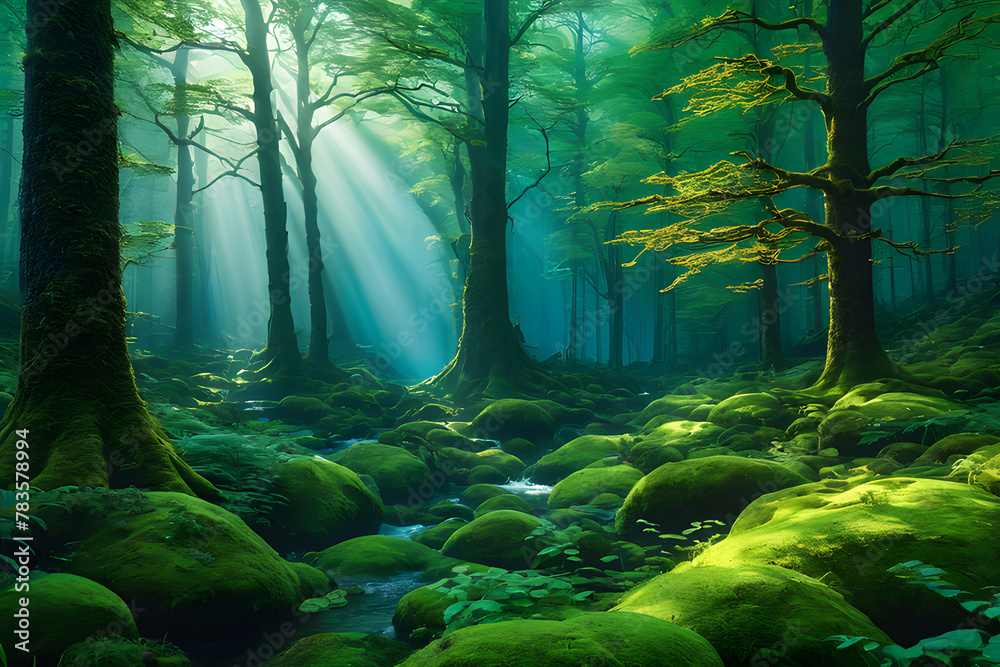 mysterious magical forests and landscapes filled with enchantment