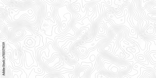 Topo contour map on white background, Topographic contour lines vector map seamless pattern. Topographic map. Geographic mountain relief. Abstract lines background. Contour maps. Vector illustration, 