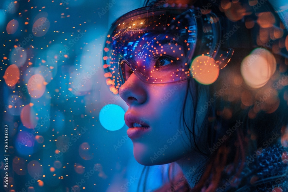 A mind alight with virtual interactions, social media's allure A mind alight with virtual interactions, social media's allure