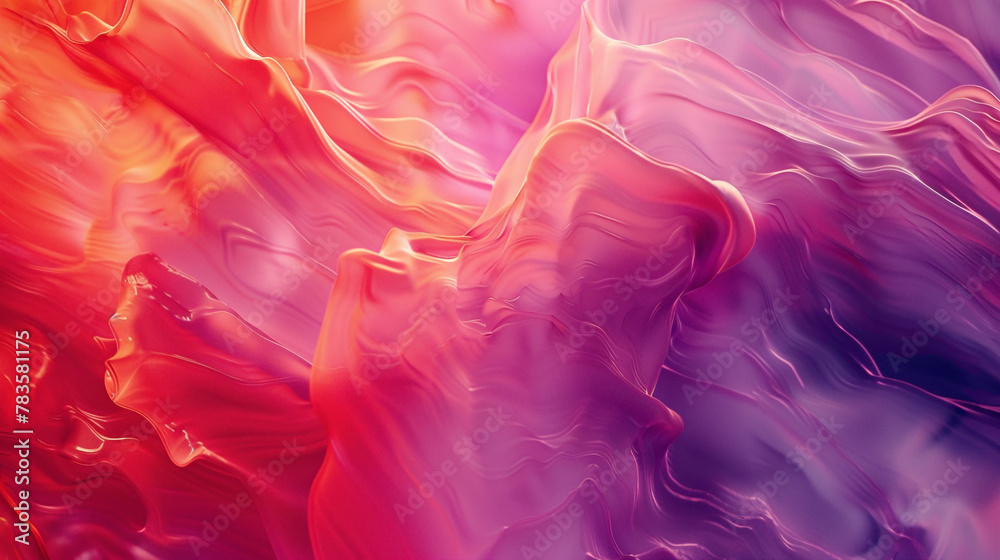 Vibrant hues swirling in fluid motion, forming a dynamic gradient wave that evokes a sense of energy and movement, captured with HD precision.