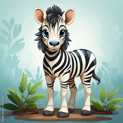 zebra cartoon illustration