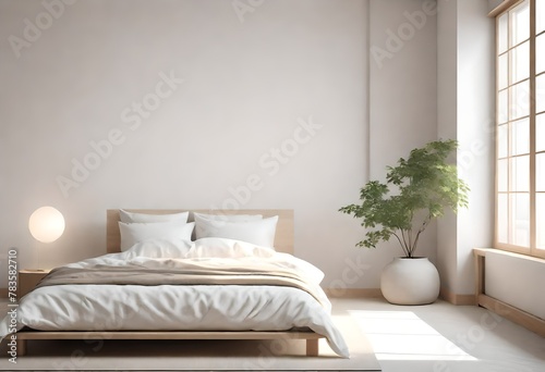 interior of bedroom with bed