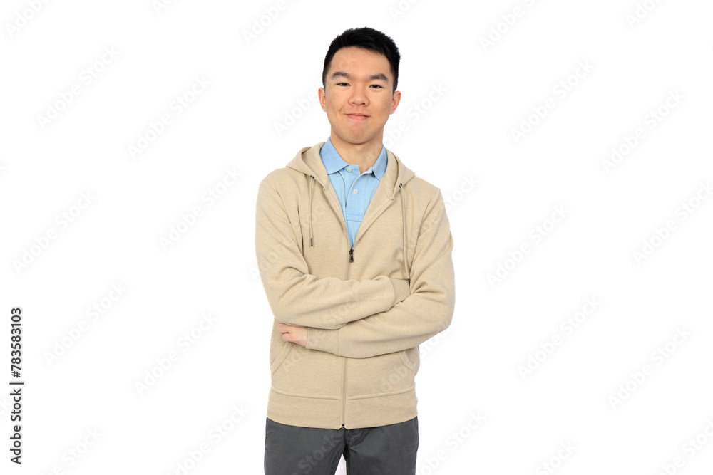 Portrait of smiling young Asian male isolated Portrait of smiling young Asian male isolated