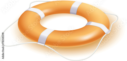 3D lifebuoy. Lifebuoy logo elements, lifeguard lifesaver web vector illustration, ring lifebuoys life safety survival swimming saver sos icons for lifesaving concepts.