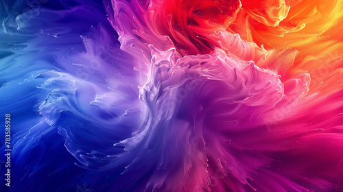 Vibrant colors blend in fluid motion, forming a dynamic gradient display.