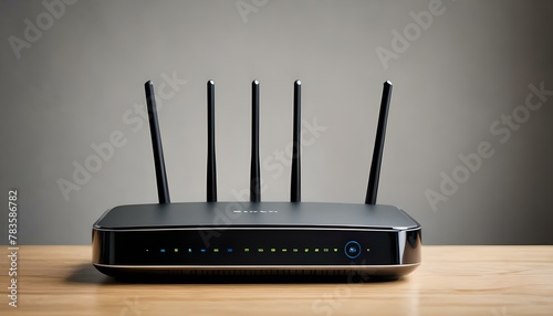wireless router on black