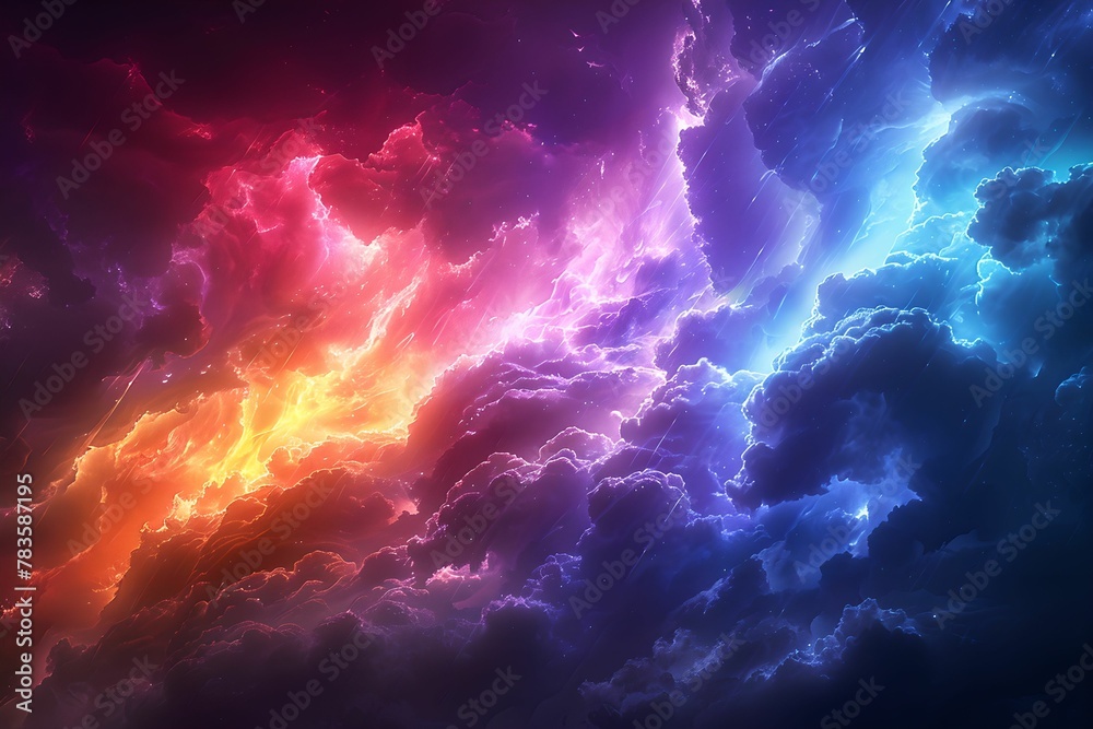 fantasy colorful sky background