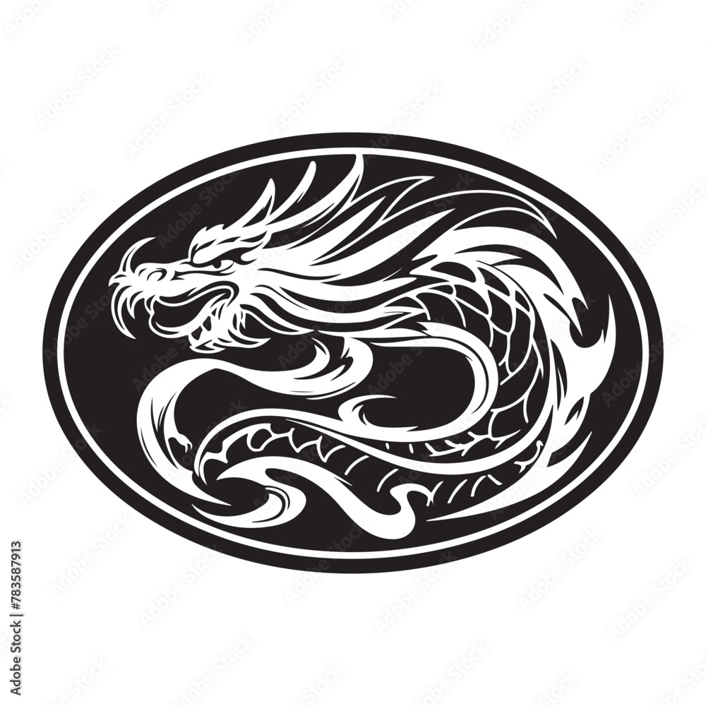 Dragon Logo Images  Vector, chinese dragon logo