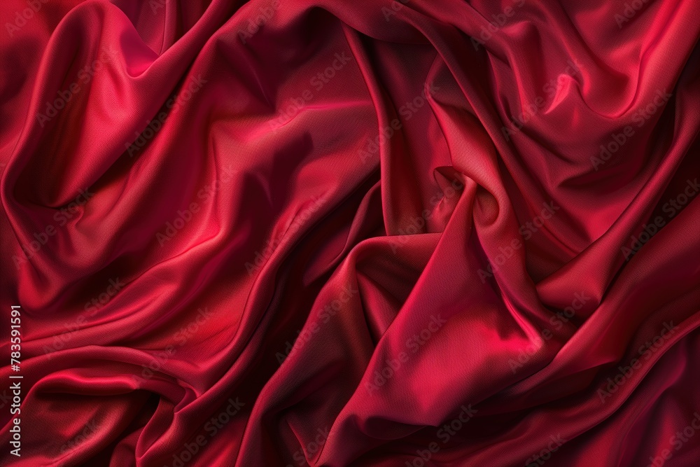 Red silk fabric texture. Background can be used for design projects or as an element of luxury and elegance Red silk fabric texture. Background can be used for design projects or as an element of luxury and elegance