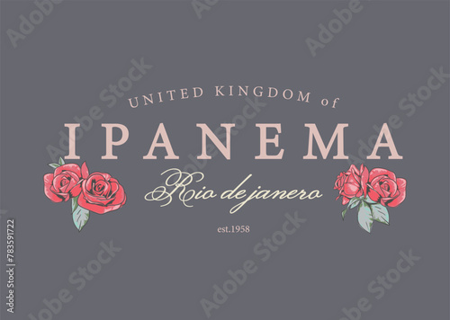 United Kingdom Ipanema. Print artwork.