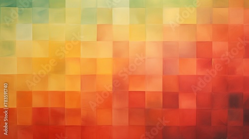 Layers of gradient hues interplay, forming a captivating abstract canvas with shades of red, green, orange, yellow, and gold, ideal for streaming overlays.