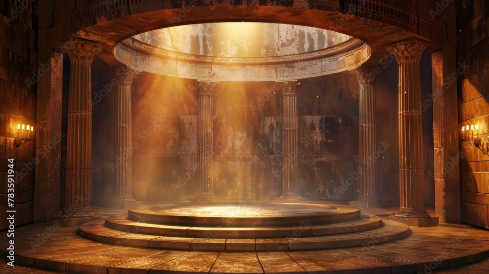 Ancient Theater: 3D Rendered Stage in Greek and Roman Architecture - 3d Platform 