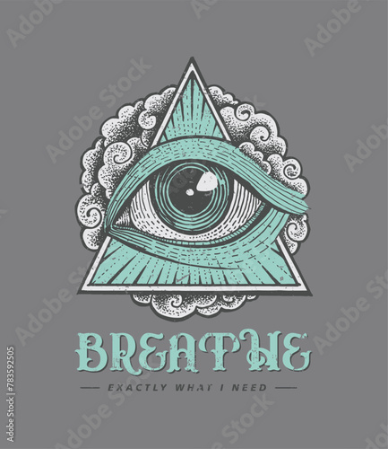 Slika na platnu Breathe exactly what i need. Artwork