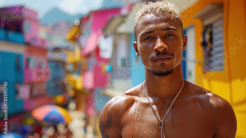 man in favelas