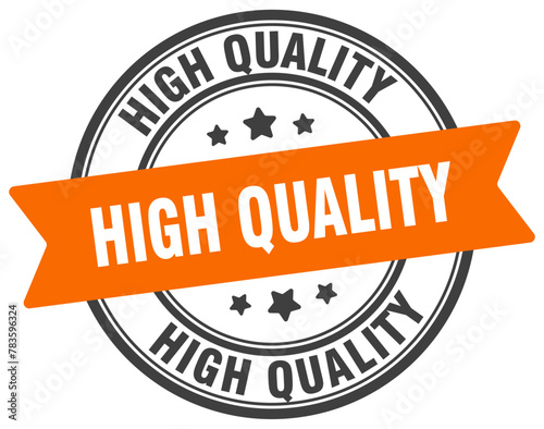 high quality stamp. high quality label on transparent background. round sign