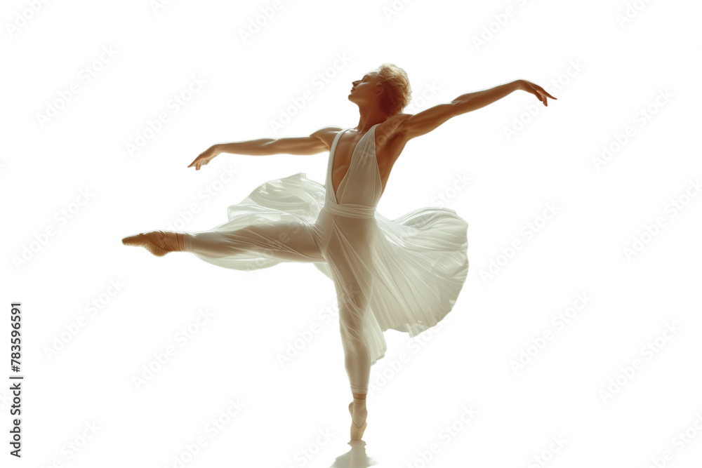 ballerina dancing on transaparent png file