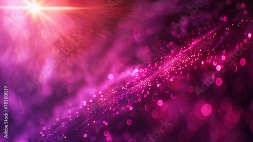 Abstract digital flare, magenta purple, iridescent lens overlay