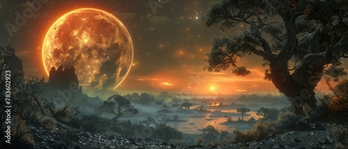 Mysterious Landscapes of a Distant World, ultrawide wallpaper 