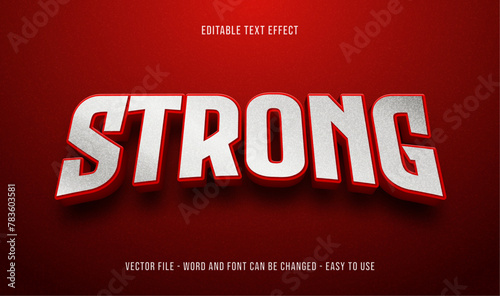 Powerful editable text effect, bold text style