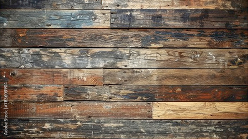 Distressed and worn-out wood texture background.