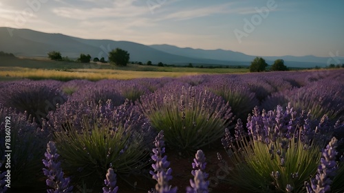 Purple Lavender Flowers in the open filed, plants and flowers a nature beauty. 