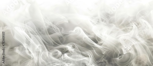 A wave of creamy white smoke, pure and pristine, suitable for bridal or wedding service advertisements. 