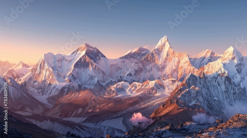Sunrise Splendor in the Himalayas