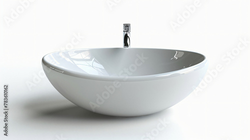 Washbasin isolated on white background