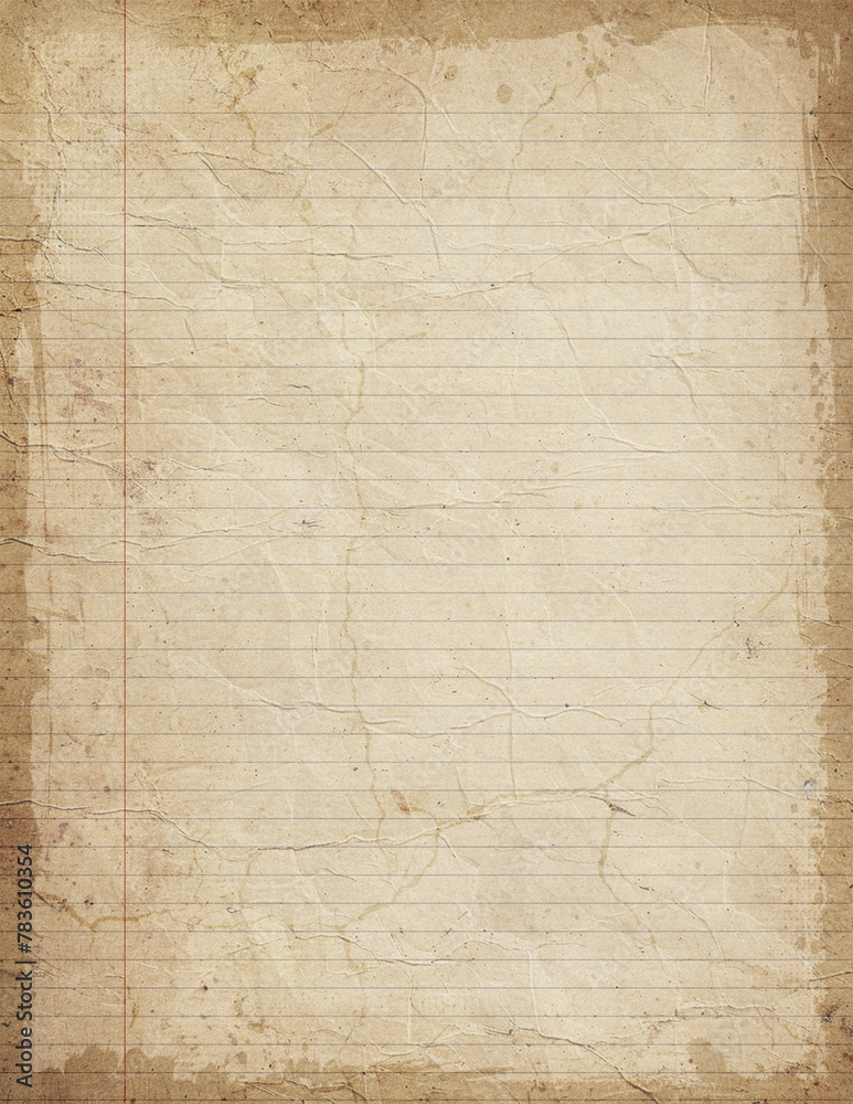 Grunge Paper Texture Background with Weathered Edge Line Grunge Paper Texture Background with Weathered Edge Line