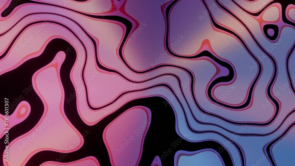 Psychedelic Contours: Wandering Through Colorful Topography Psychedelic Contours: Wandering Through Colorful Topography