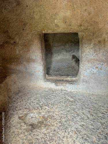 Domus de Janas of Montessu pre-nuragic and nuragic necropolis of villaperuccio south sardinia photo