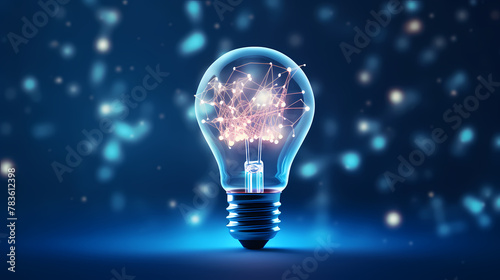 Light bulb concept background