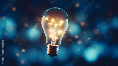 Light bulb concept background