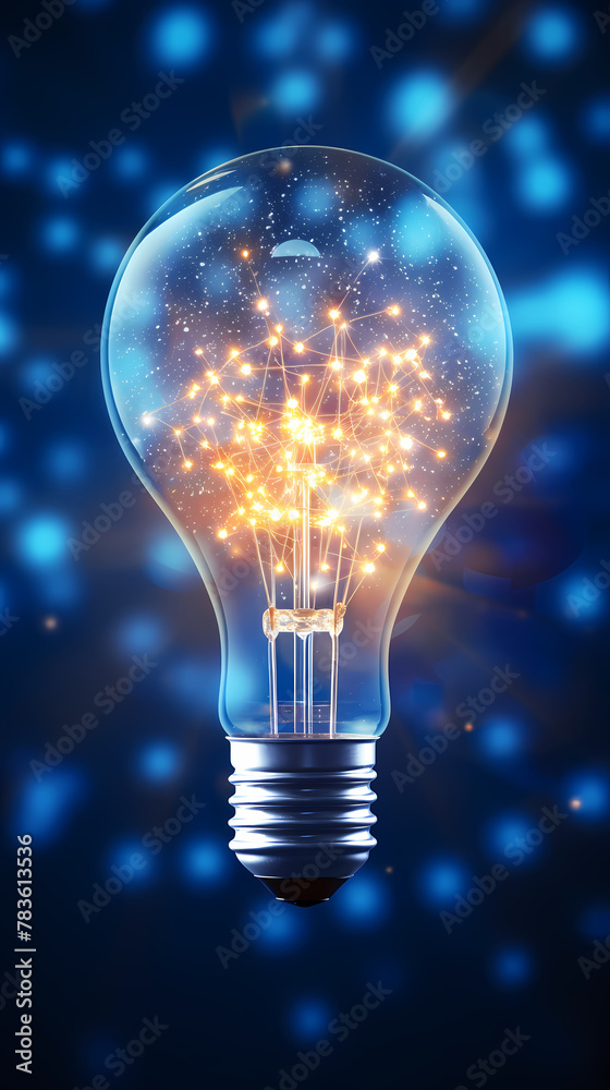 Light bulb concept background