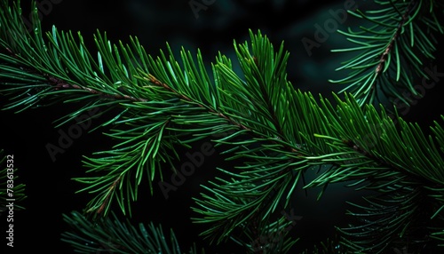 Close-up of pine tree branch