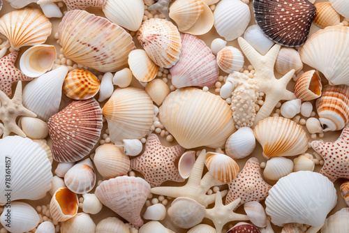 Seashell texture background.