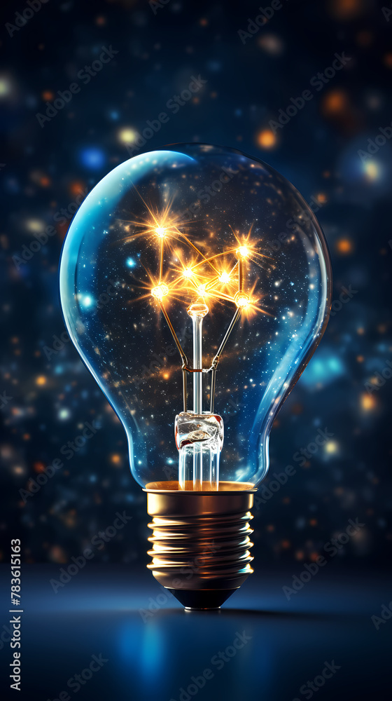 Light bulb concept background