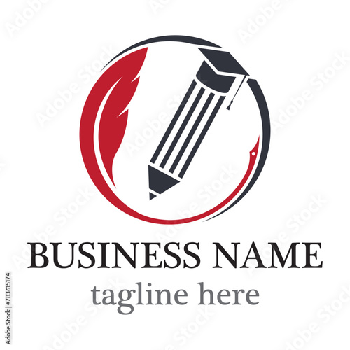 Education logo template vector icon design
