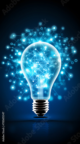 Light bulb concept background