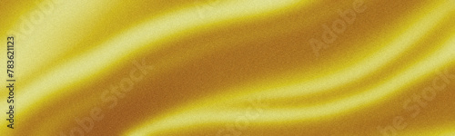 Panaromic Golden Gradient Background With Grainy Texture