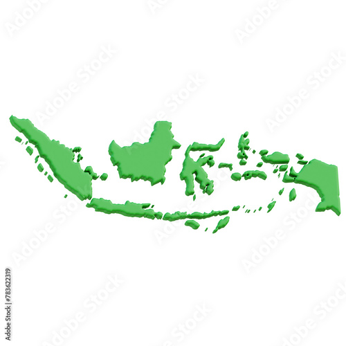 3d Map of Indonesia