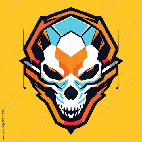 modern robot head of lizard vector editable
