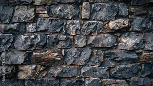 Rugged and rough stone wall texture background.